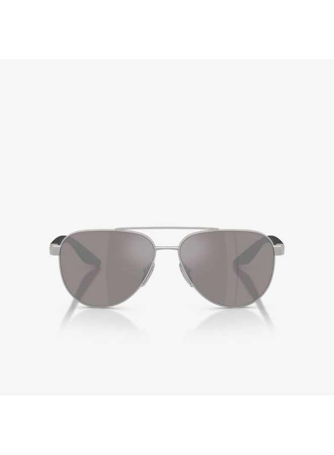 PRADA linea Rossa Aviator Matt Champagne Sunglasses PS A52S 18X801 Size 58 - Image 2