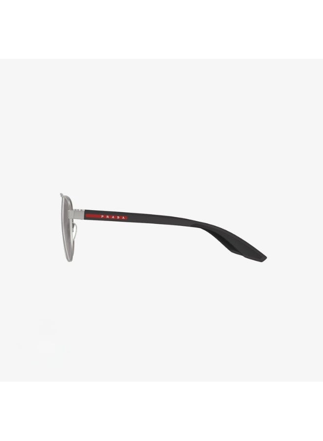 PRADA linea Rossa Aviator Matt Champagne Sunglasses PS A52S 18X801 Size 58 - Image 4