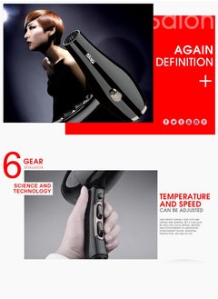 DSP Household High-Power Hair Dryer Adjustable Multi-Function Hairdresser Hair Dryer  - Image 4