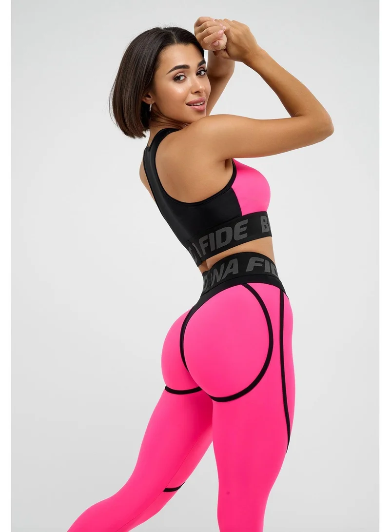 Bona Fide Extra Acid Pink Extra Scrunch Gym Leggings for Women for Women | Best Price UAE