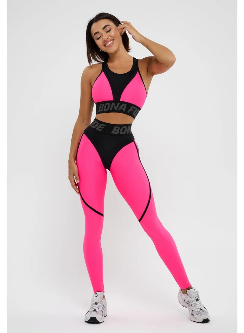 Bona Fide Extra Acid Pink Extra Scrunch Gym Leggings for Women for Women | Best Price UAE