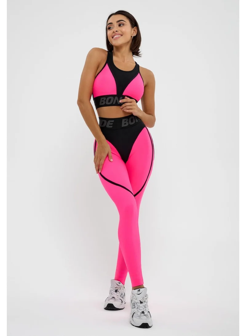 Bona Fide Extra Acid Pink Extra Scrunch Gym Leggings for Women for Women | Best Price UAE
