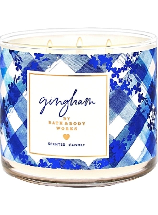 Gingham 3-Wick Candle 411g