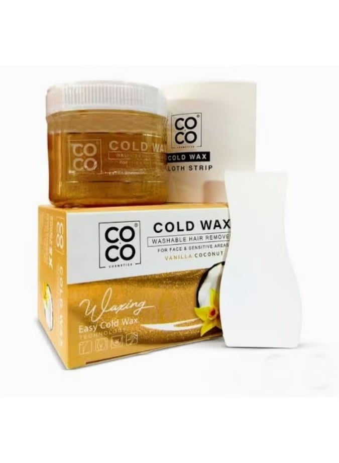 Coco Wax Cold Wax for Hair Removal: Effective Hair Removal from the Roots, Suitable for All Skin Types, 250g - Image 2