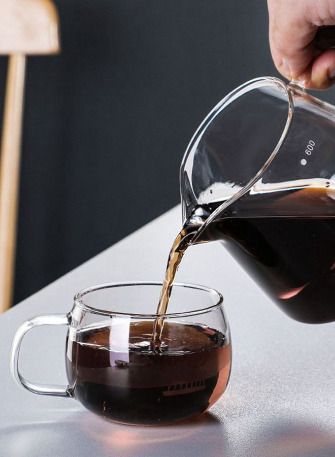 HOMESTAR V60 600ml Glass Coffee Pot with Tick Marks For Drip Maker Dripper - Image 5