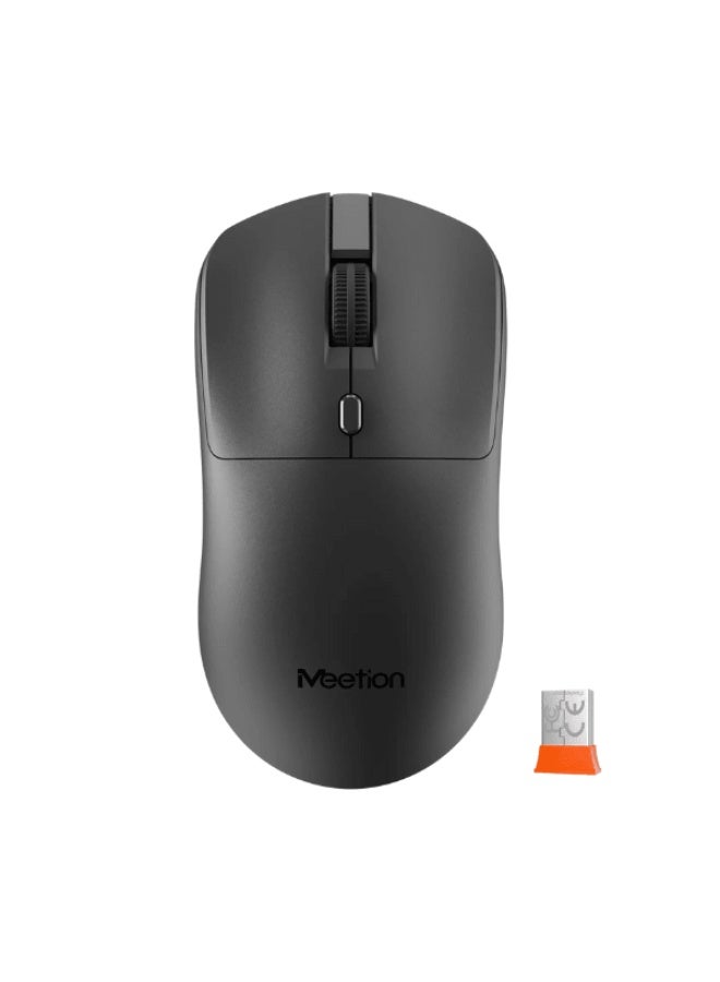 ميشين ماوس لاسلكي صامت من Meetion R546، تصميم مريح، لون رمادي داكن - Image 1