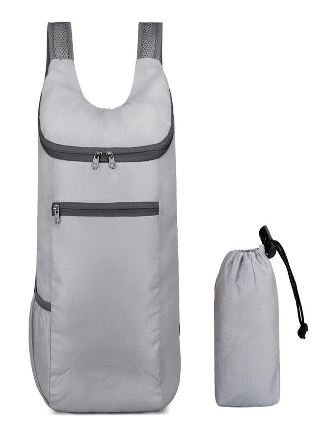 SIPYTOPF Foldable Backpack,20L Lightweight Waterproof Travel Hiking Backpack for Outdoor Sports Camping Daypack Bag (Grey) - Image 1