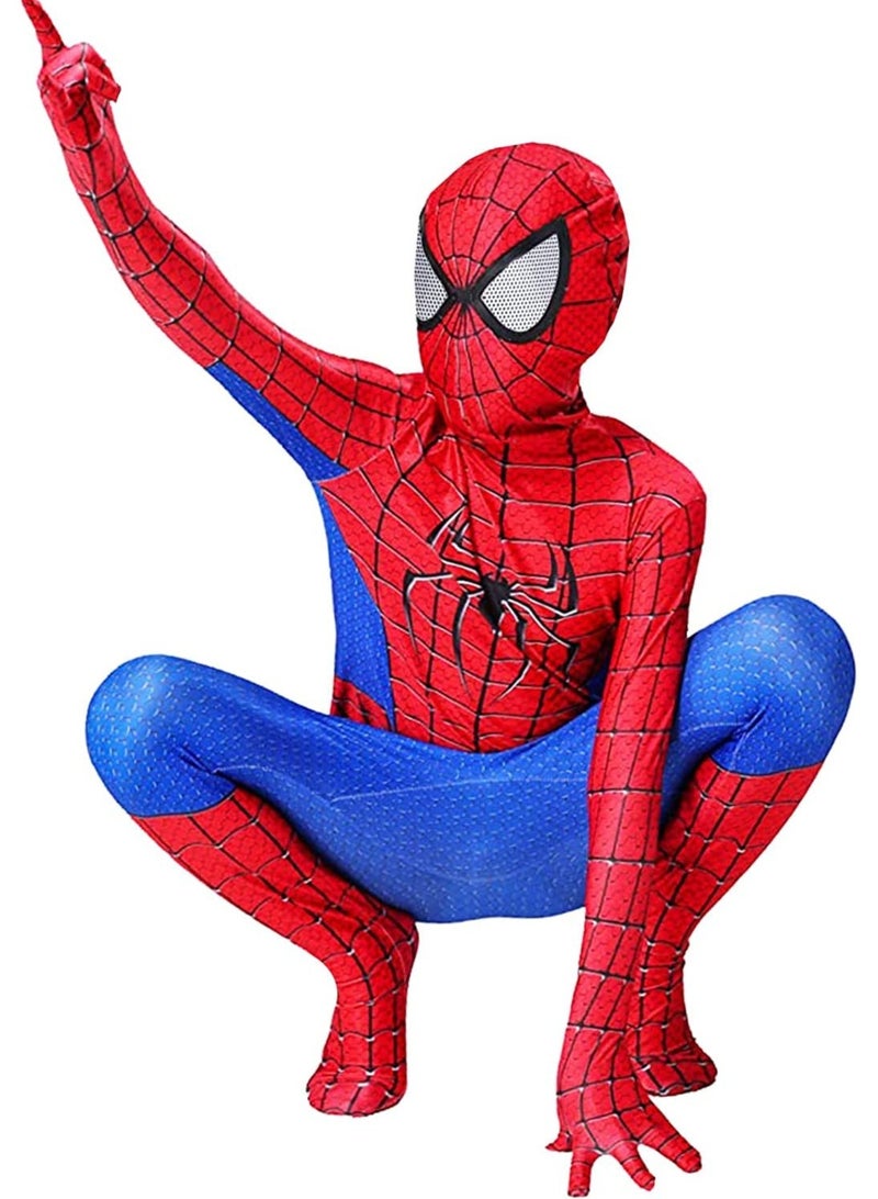 VUCATIN Cosplay Costume Set 3D Style Superhero Cosplay Full Body Bodysuit Spandex Jumpsuit for Kids Cosplay Dress Up（A） - Image 3