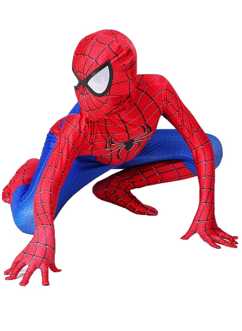 VUCATIN Cosplay Costume Set 3D Style Superhero Cosplay Full Body Bodysuit Spandex Jumpsuit for Kids Cosplay Dress Up（A） - Image 1