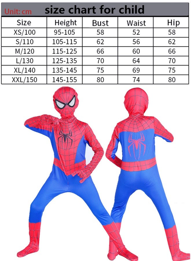 VUCATIN Cosplay Costume Set 3D Style Superhero Cosplay Full Body Bodysuit Spandex Jumpsuit for Kids Cosplay Dress Up（A） - Image 4