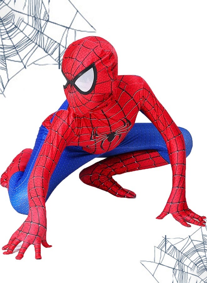 VUCATIN Cosplay Costume Set 3D Style Superhero Cosplay Full Body Bodysuit Spandex Jumpsuit for Kids Cosplay Dress Up（A） - Image 1
