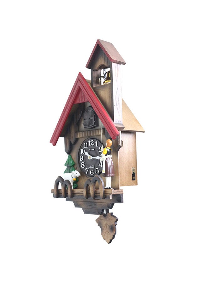 Rhythm Living Room Cuckoo Clock Creative Bird Wall Clock Children's Wooden Hanging Wall Decoration Clock 65cm Decorative Table 4mj417-r06 - Image 2