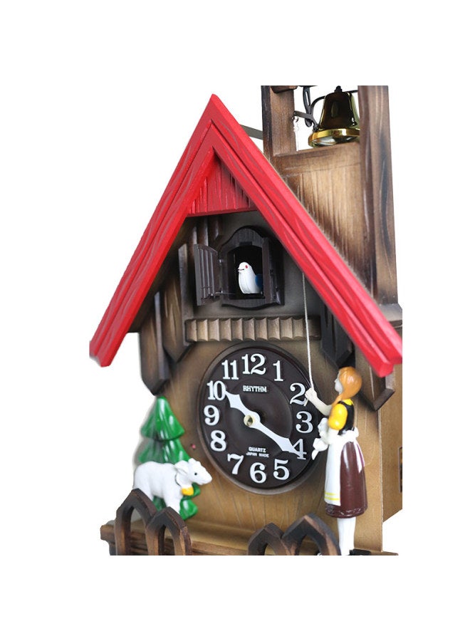 Rhythm Living Room Cuckoo Clock Creative Bird Wall Clock Children's Wooden Hanging Wall Decoration Clock 65cm Decorative Table 4mj417-r06 - Image 4