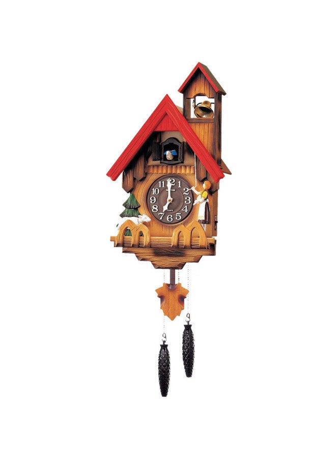 Rhythm Living Room Cuckoo Clock Creative Bird Wall Clock Children's Wooden Hanging Wall Decoration Clock 65cm Decorative Table 4mj417-r06 - Image 1