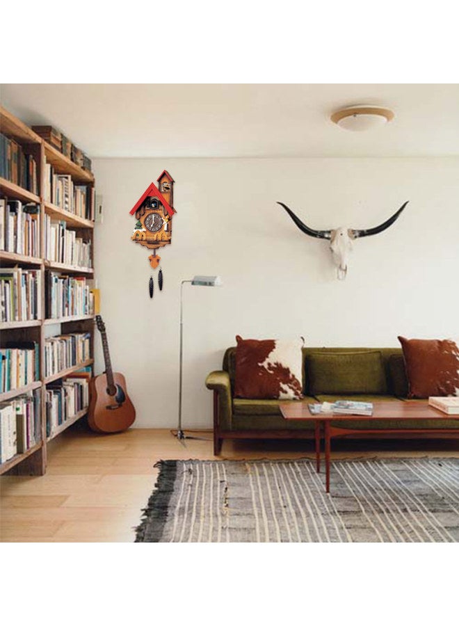 Rhythm Living Room Cuckoo Clock Creative Bird Wall Clock Children's Wooden Hanging Wall Decoration Clock 65cm Decorative Table 4mj417-r06 - Image 5