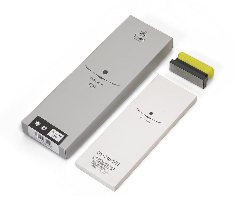 Suehiro SUEHIRO Whetstone Gokumyo GS240WH SplashandGo grit 240 Japanese Knife Sharpening Stone