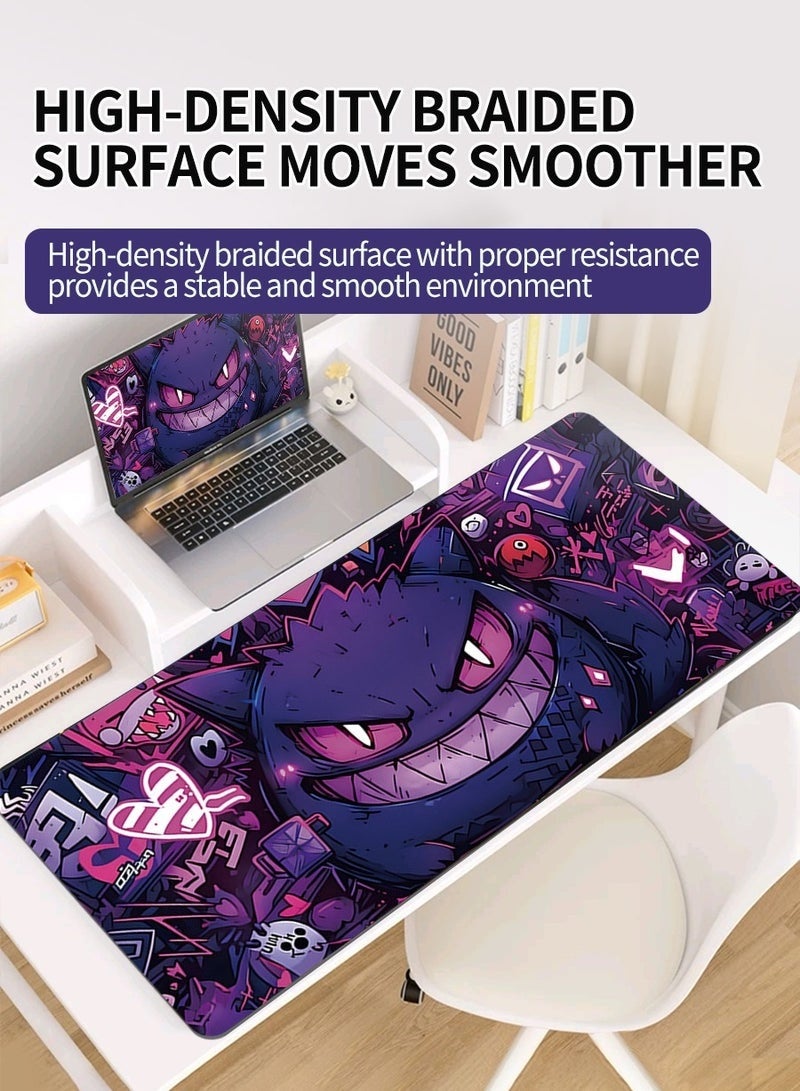 كيلا لوحة ماوس أنمي 80 سم*30 سم، لوحة ماوس للألعاب، لوحة ماوس كبيرة، لوحة ماوس ممتدة للوحة المفاتيح، لوحة ماوس ممتدة للوحة المفاتيح مع قاعدة مانعة للانزلاق وحواف مخيطة - Image 5