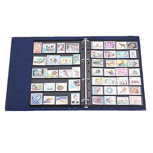 MUDOR Stamp Pages for Stamp Album Binder, 10 Sheet (20 Page) 7 Rows Pages for Stamp Collectors, Professional Pack (7 Rows) - Image 5