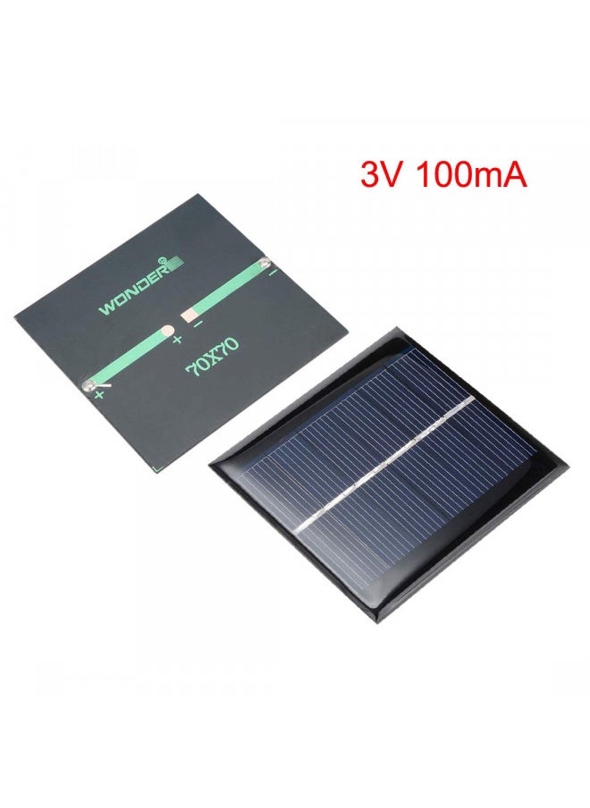 uxcell uxcell 5Pcs 3V 100mA Poly Mini Solar Cell Panel Module DIY for Light Toys Charger 70mm x 70mm  - Image 2