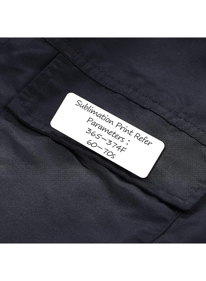 erorex 16 Pieces Sublimation Name Tag Diy Blank Id Name Badge With Round Corners Pin Custom Personalized Name Tag For School Office 1.5 X 3 Inch - Image 5