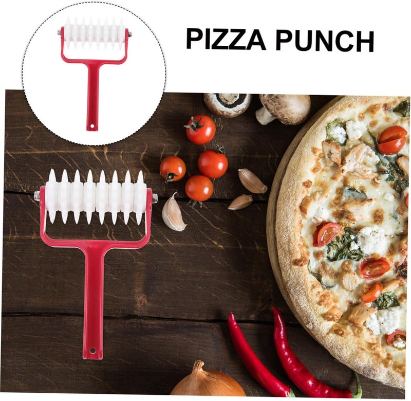 ABOOFAN Pizza Dough Docker Roller Tool Baking Needle Roller for Blistering Pizza Crust Red for Home Baking and Kitchen Supplies - Image 3