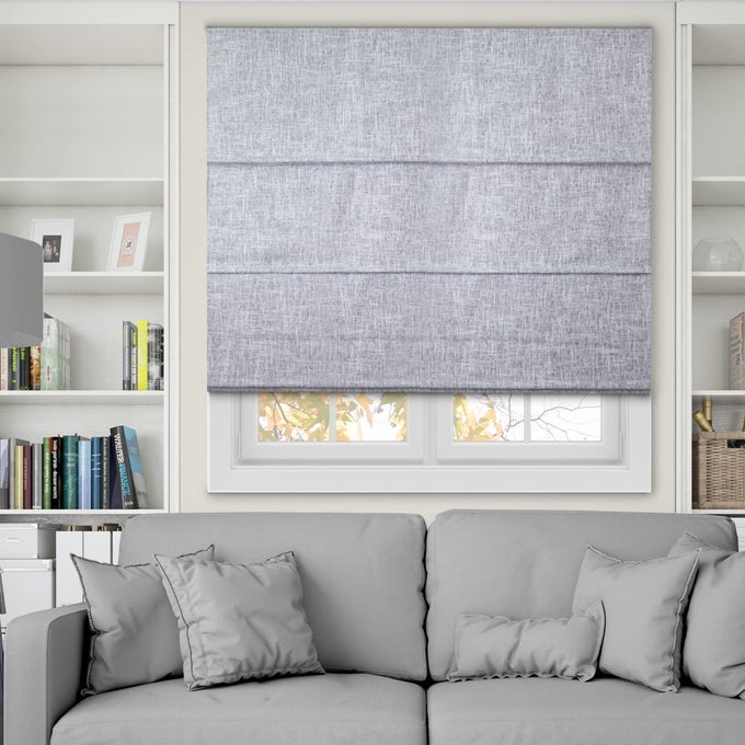 ROMAN SHADES FOR WINDOWS ROMAN WINDOW SHADES ROMAN SHADES WINDOW TREATMENTS WINDOW SHADES FOR HOME POLYESTER WINDOW SHADE LEXINGTON GAINSBORO BLACKOUT 23 W X 72 H