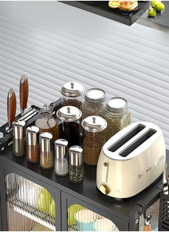 Beauenty Black metal kitchen utensil storage organizer with drawer  - Image 4