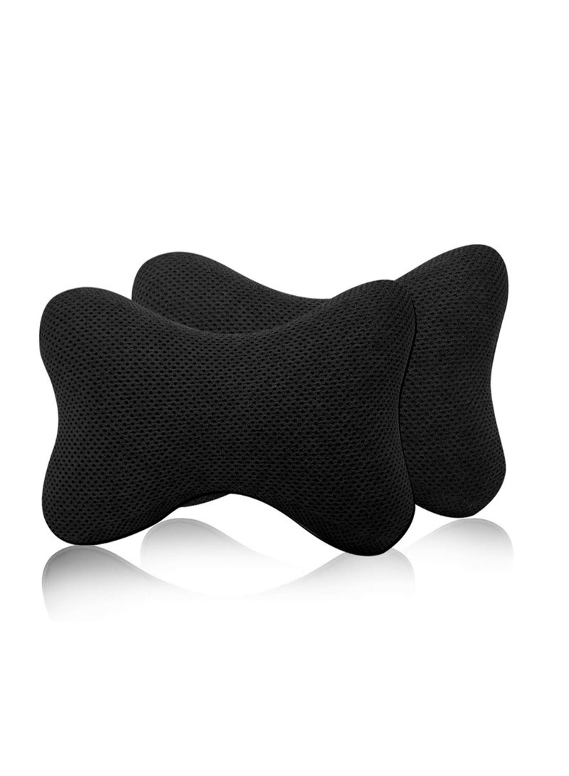 في اي ايه VEA Comfort 2pcs Memory Foam Car Headrest Pillows - Soft Neck Support Cushions for Car Seats, Universal Fit Neck Rest for Comfortable Travel  - Image 1
