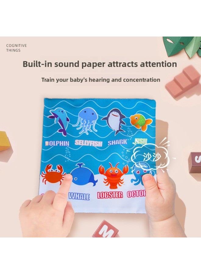 Baby Plush Tear Tissue Box Toy Baby Simulation Learning Finger Exercise Tissue Drawing Toy-Color:Digital Graphics +10 Gauze - Image 4