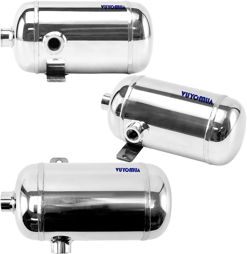 VUYOMUA 304 Stainless Steel High Pressure Mini Small Portable Air Tank Air Reservoir Water Storage Tank (0.5L-SG) - Image 3