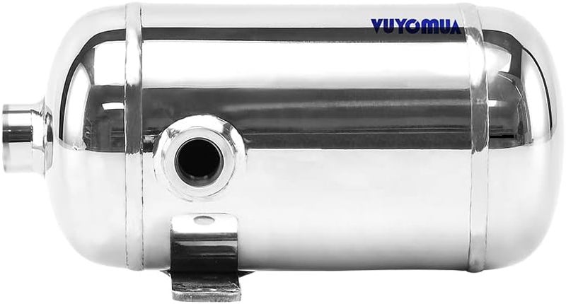 VUYOMUA 304 Stainless Steel High Pressure Mini Small Portable Air Tank Air Reservoir Water Storage Tank (0.5L-SG) - Image 1