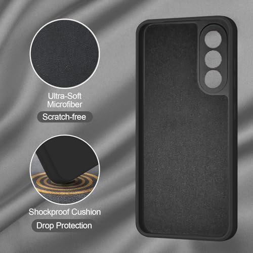 SBMS Silicone Back Cover Case for OnePlus Nord 5 5G / Nord5 5G | Soft Micro-Fibre Lining Inside | Camera Protection Bump | Shockproof Back Cover Case for OnePlus Nord 5 5G / Nord5 5G (Black) - Image 3