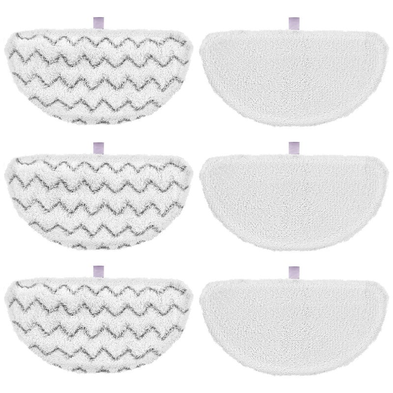 isingo 6 Pack 1940 for Bissell Steam Mop Pads for Bissell PowerFresh Steam Mop 1806 1544 1440 2075A 2685A 1940W 19404 Series Model 19402 19408 1940a 1940f 1940q 1940t B0006 B0017 Part 59382032633 