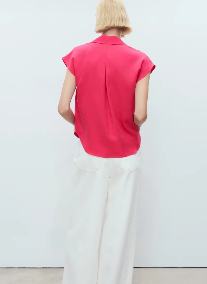 MANGO Lyocell sleeveless shirt