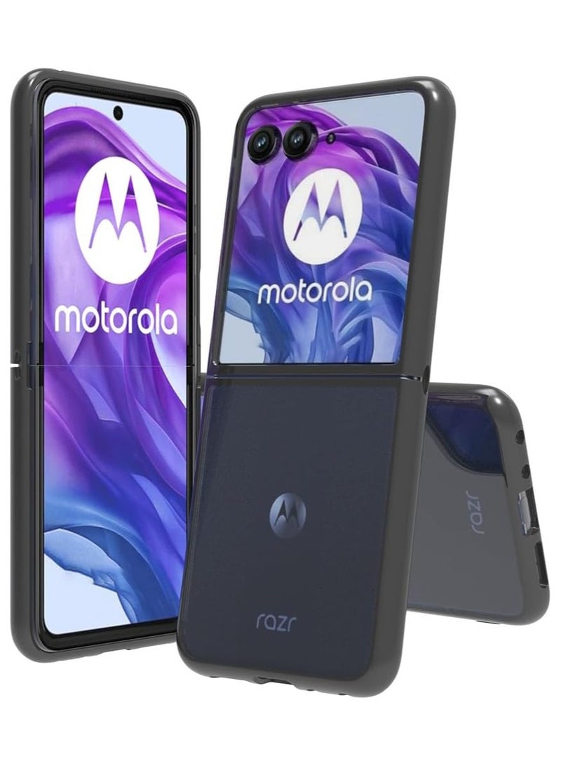 general Motorola Razr 50 Ultra 2024 Case, Acrylic Clear Hard Hybrid Cover No-Yellow Shockproof Bumper Slim Case for Moto Razr 50 Ultra