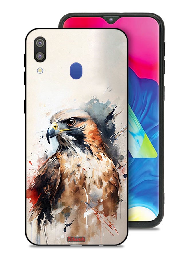 Tolwak Samsung Galaxy M20 Protective Case Cover Eagle Abstract Art - Image 1