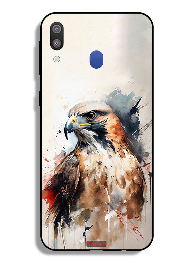 Tolwak Samsung Galaxy M20 Protective Case Cover Eagle Abstract Art - Image 2