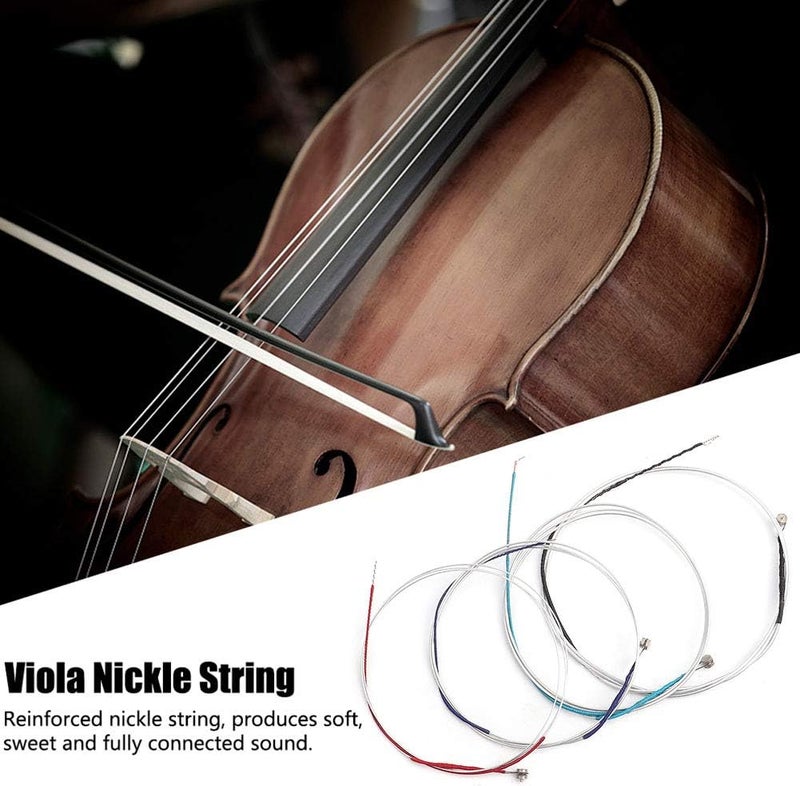 All-item matching trendy build 4Pcs Viola Strings, Professional Nickle Viola Strings Musician String Set V70 Musical Instrument Accessories All-round unified build - Image 2