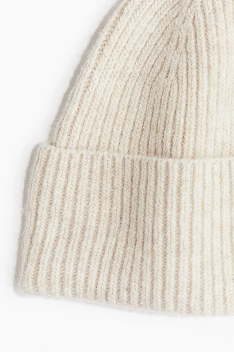 H&M Rib-knit wool-blend hat