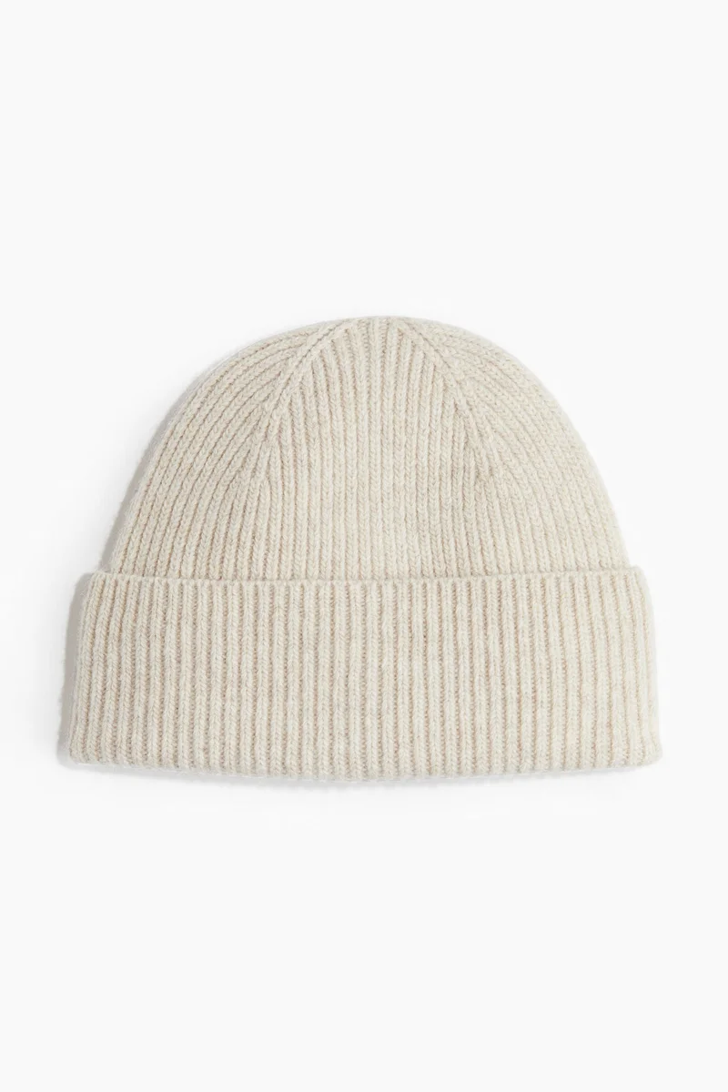 H&M Rib-knit wool-blend hat