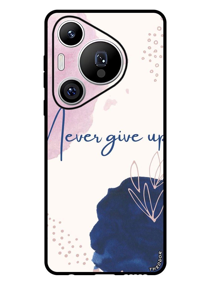 Theodor Protective Case Anti Scratch Shock Proof Bumper Cover For Huawei Pura 70 Pro Never Give up - Image 1