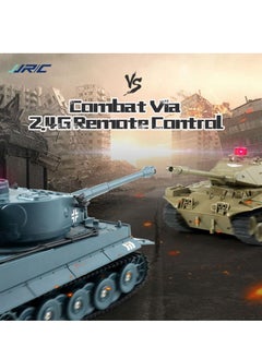 JJRIC Simulation Remote Control Battle Tank Car Children's Toy Model Tank Remote Control Car  - Image 5