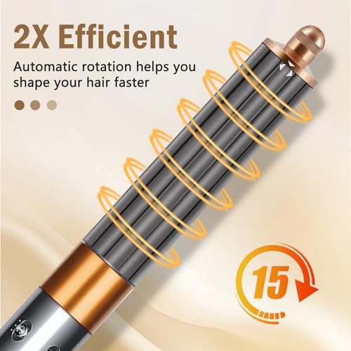 MengTiger 40mm/1.6" Long Barrel Attachment for Dyson Airwrap HS01/HS05/HS08 | Auto-Wrap Dual Rotation Curling Iron for Dyson Airwrap Attachments, Creates Voluminous Curls & Loose Waves - Image 5