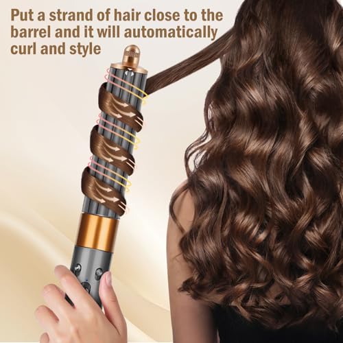 MengTiger 40mm/1.6" Long Barrel Attachment for Dyson Airwrap HS01/HS05/HS08 | Auto-Wrap Dual Rotation Curling Iron for Dyson Airwrap Attachments, Creates Voluminous Curls & Loose Waves - Image 3