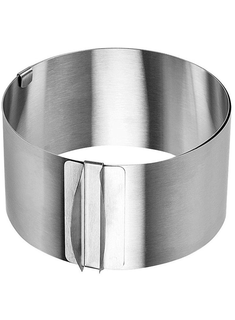 Cake Mold-Cake Ring-Adjustable Round Stainless Steel 16 to 30cm Cake Mold - Cake Baking Supplies Bakeware Kitchen Baking Tool - Image 2