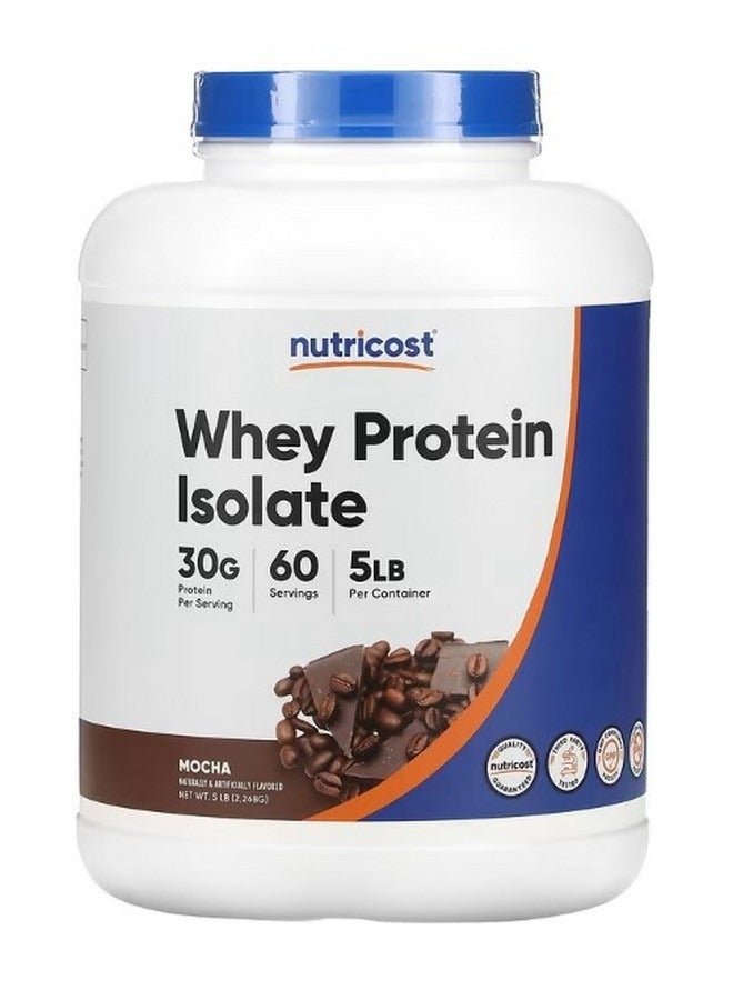 Nutricost Whey Protein Isolate Mocha 5 Lb 2268 G - Image 1