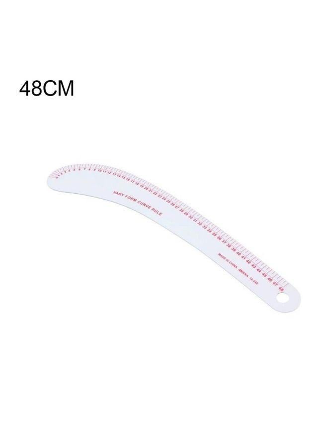 Bluelans French Curve Metric Ruler White/Pink - Image 4