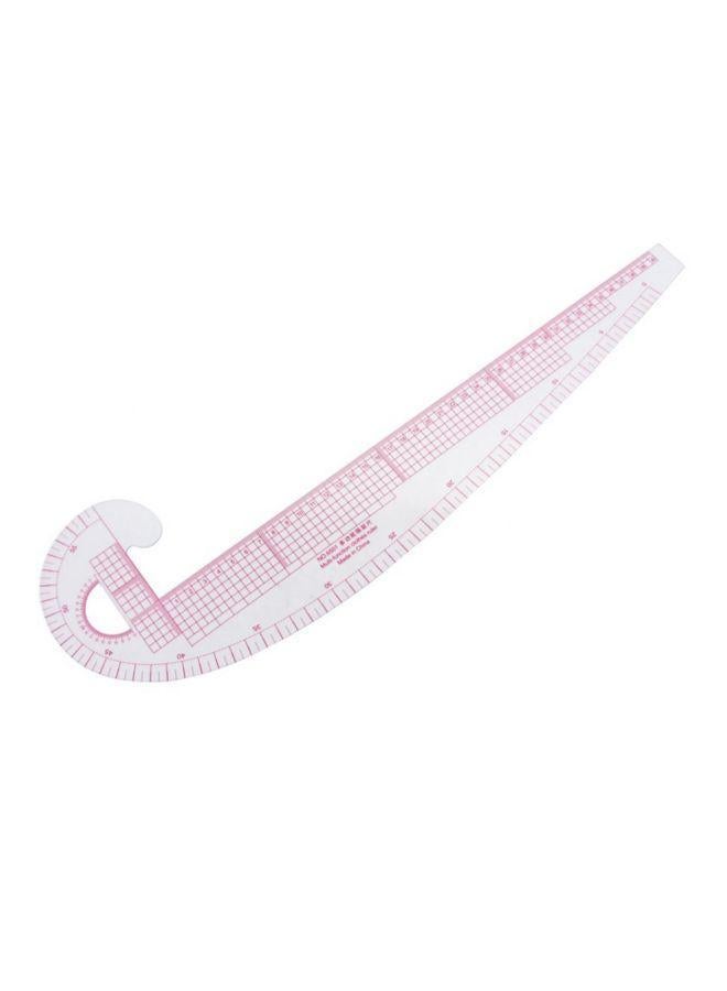 Bluelans French Curve Metric Ruler White/Pink - Image 5