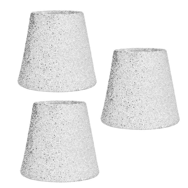 Small Clip On Lampshade Set Of 3 Decorative Chandelier Shades For Home Wall Lamp - Image 2