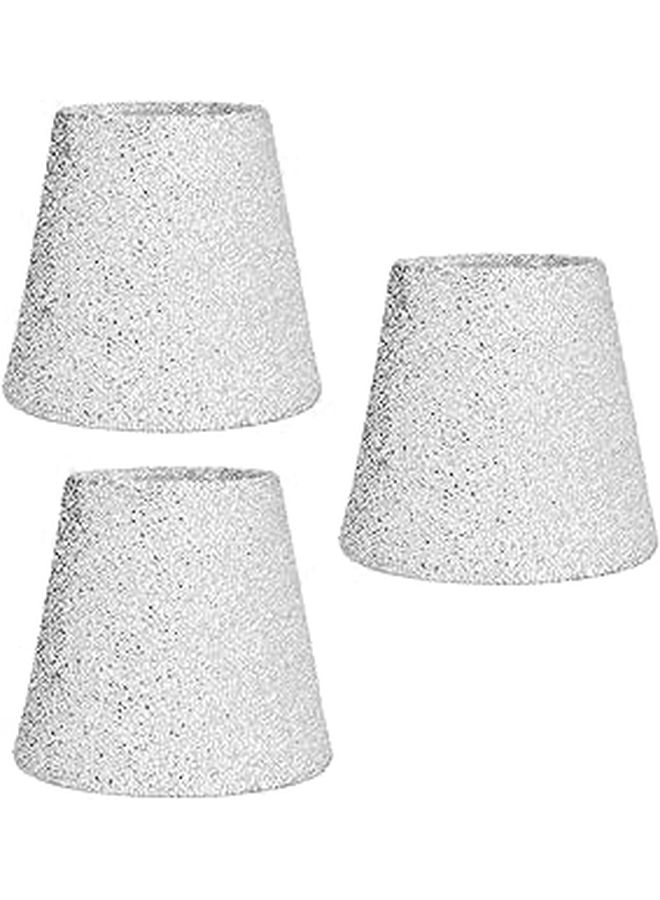 Small Clip On Lampshade Set Of 3 Decorative Chandelier Shades For Home Wall Lamp - Image 1